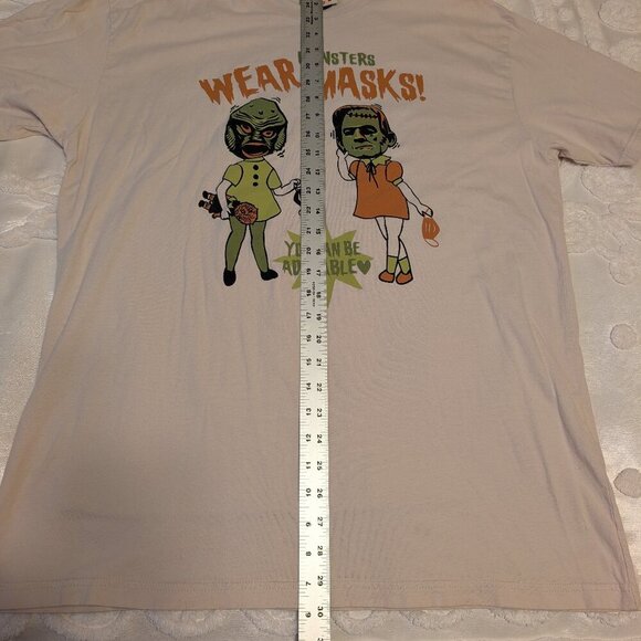 Miss Ladybug XXL t-shirt Monsters Wear Masks EUC Halloween you can be adorable - Picture 5 of 7